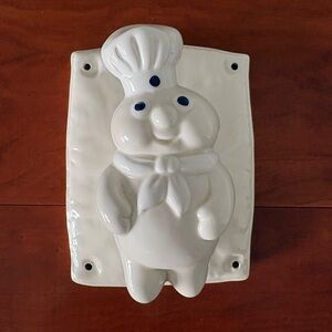Vintage Pillsbury Doughboy Ceramic Wall Plaque Kitchen Decor